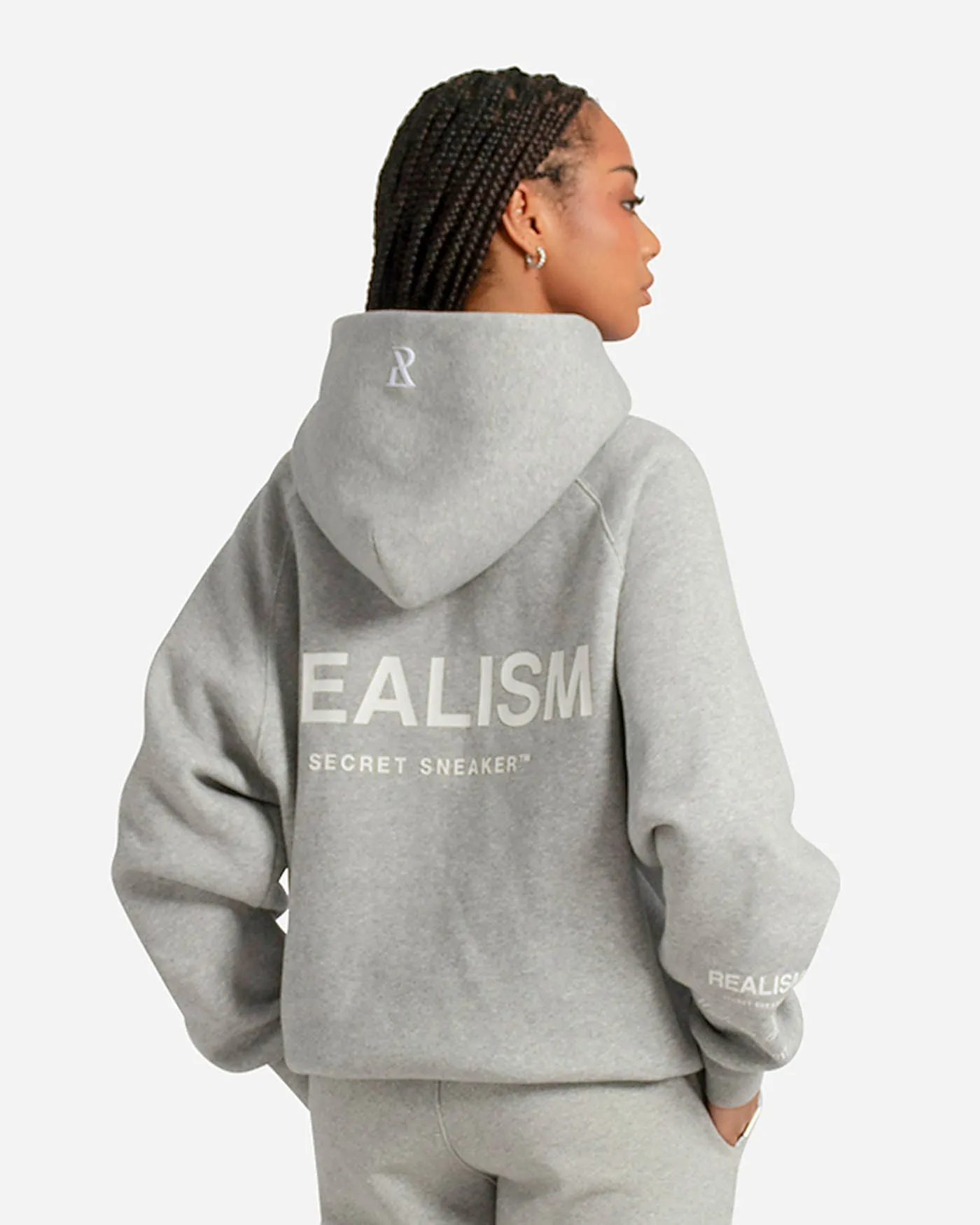 SSS REALISM RADIANT ZIP HOODIE GREY MARLE