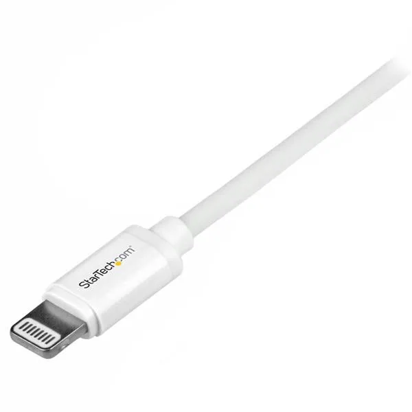 Startech.Com 1M (3Ft) White Apple 8-Pin Lightning Connector To Usb Cable For Iphone / Ipod / Ipad - Charge And Sync Cabl