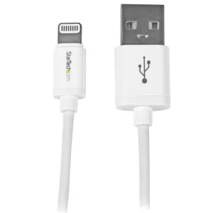 Startech.Com 1M (3Ft) White Apple 8-Pin Lightning Connector To Usb Cable For Iphone / Ipod / Ipad - Charge And Sync Cabl