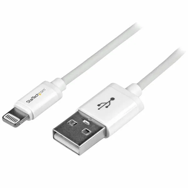 Startech.Com 1M (3Ft) White Apple 8-Pin Lightning Connector To Usb Cable For Iphone / Ipod / Ipad - Charge And Sync Cabl