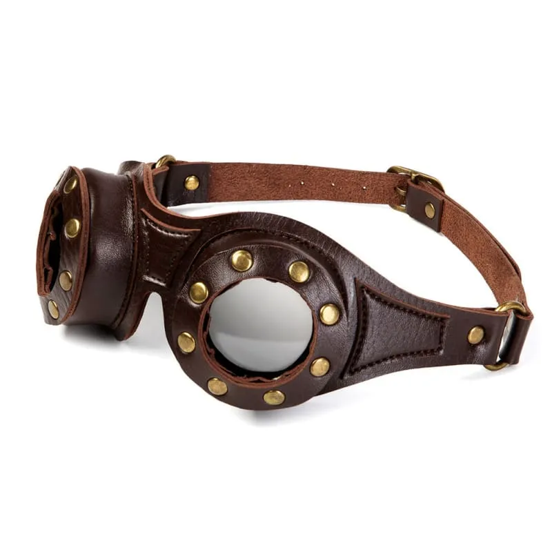 Steampunk Industrial Retro Leather Studded Goggles for your Look