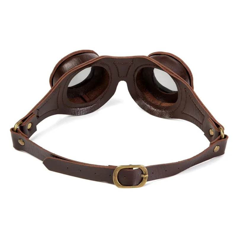 Steampunk Industrial Retro Leather Studded Goggles for your Look