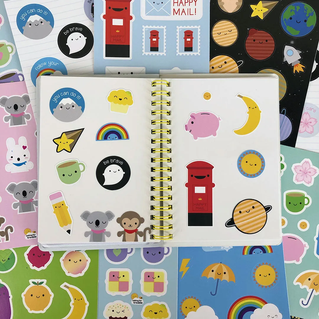 Super Cute Kawaii Animals Sticker Sheets