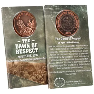 The Dawn of Respect Western Front 1916 Commemorative Penny