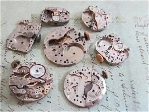 Watch movement plates - Vintage Antique Watch movements parts Steampunk -  w54