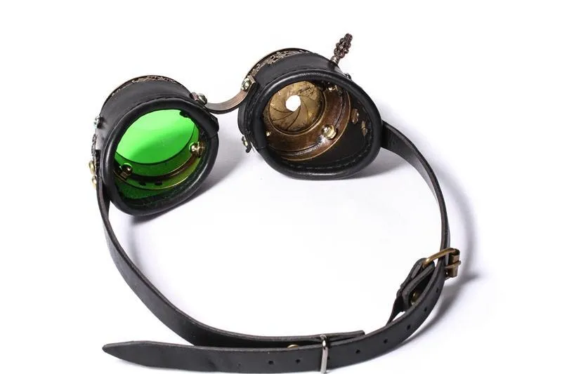 Women's Steampunk Metal Spiraling Goggle