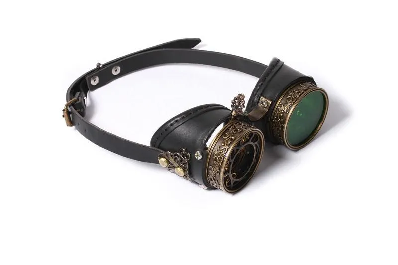 Women's Steampunk Metal Spiraling Goggle