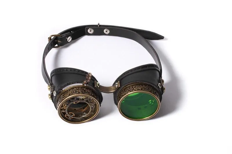 Women's Steampunk Metal Spiraling Goggle