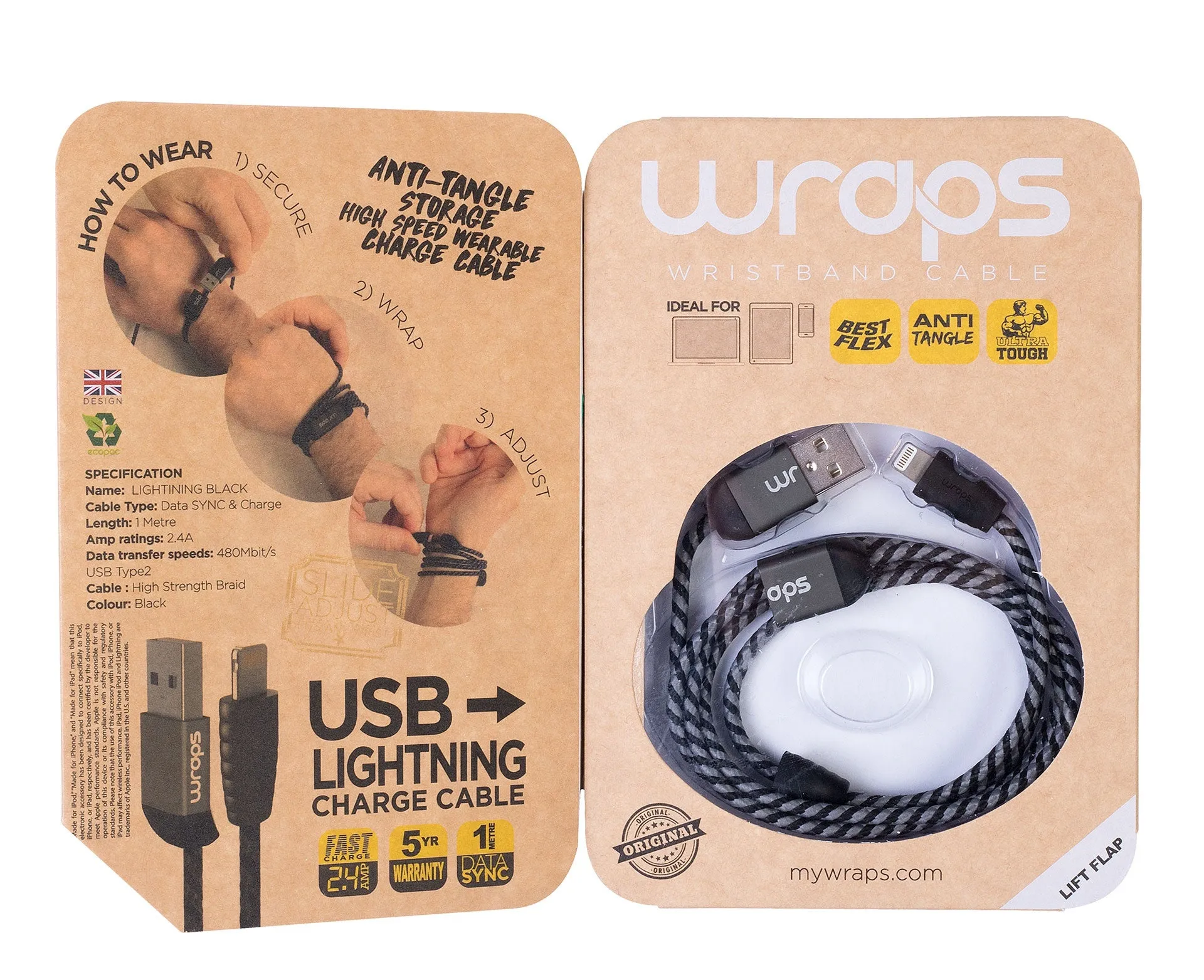 WRAPS Lightning Charge Cable